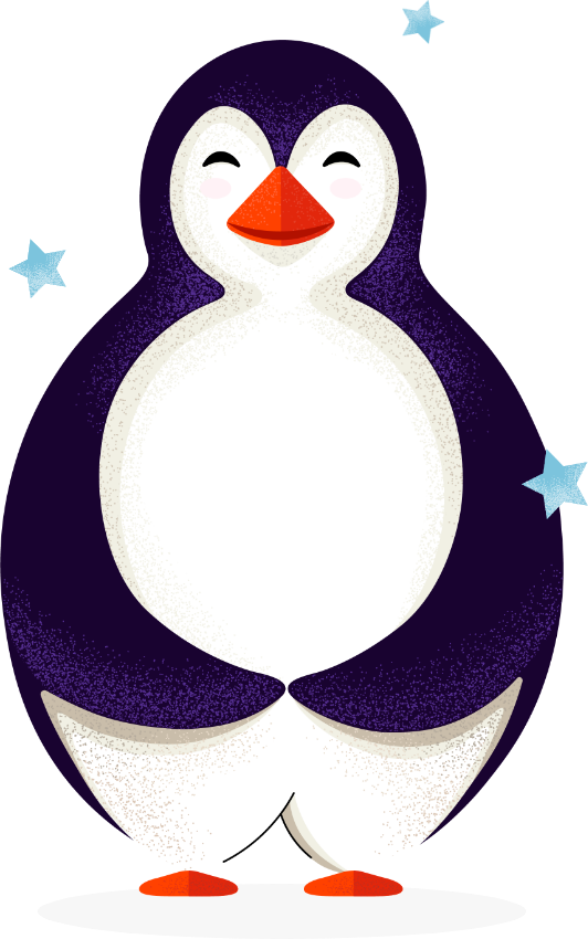 Frosty the Penguin of Antarctica Global Indo French Custom Software Development Company